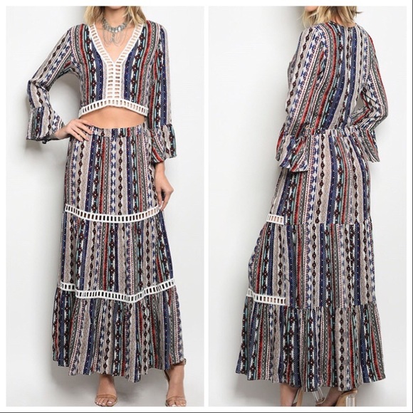 littlegypsie Dresses & Skirts - 2 Piece Gypsy Bohemian Tribal Maxi